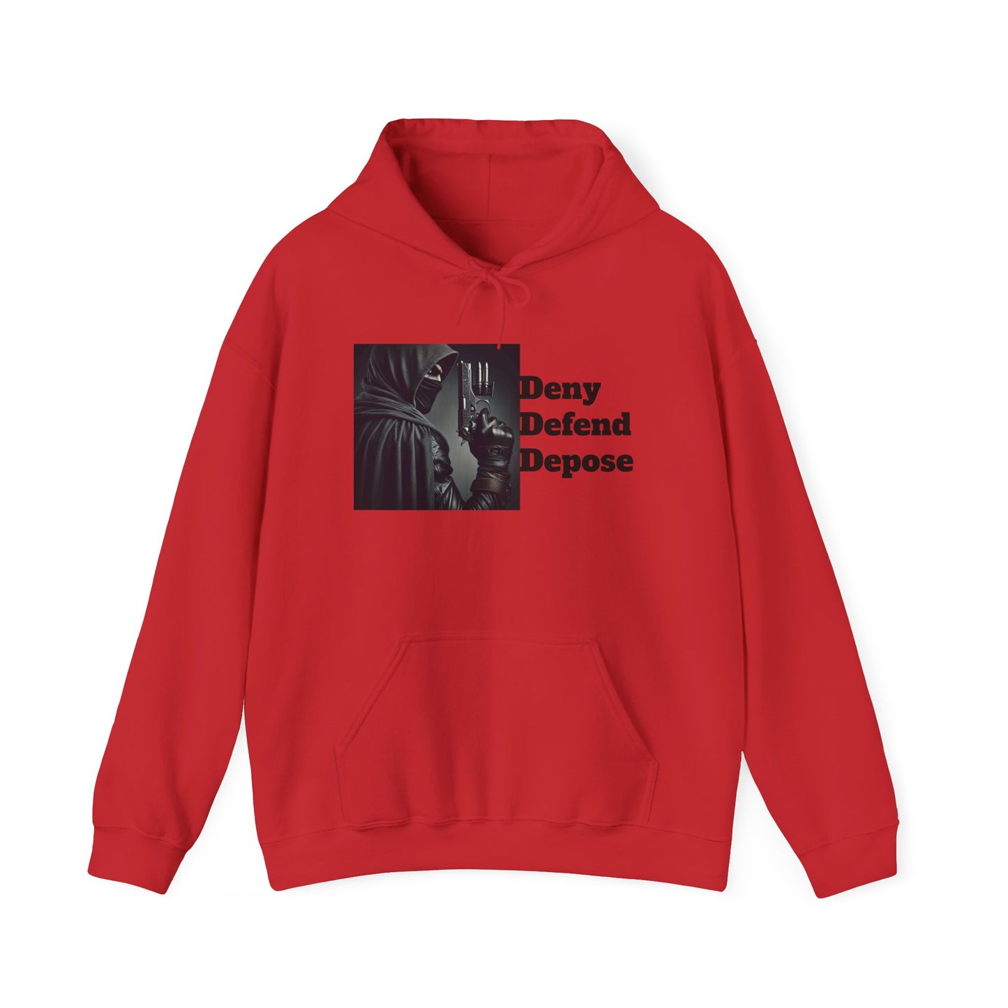 Healthcare System Reform Hoodie - Deny, Defend, Depose Design