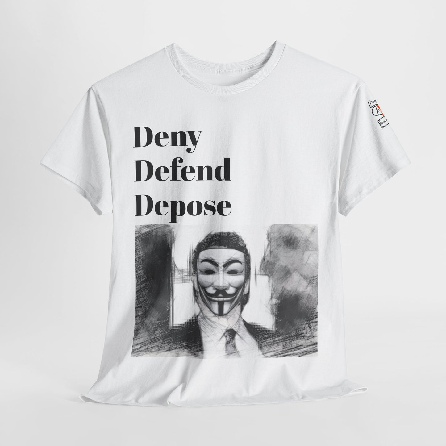 Activist T-Shirt Deny Defend Depose Troubled American Healthcare System Wake Up