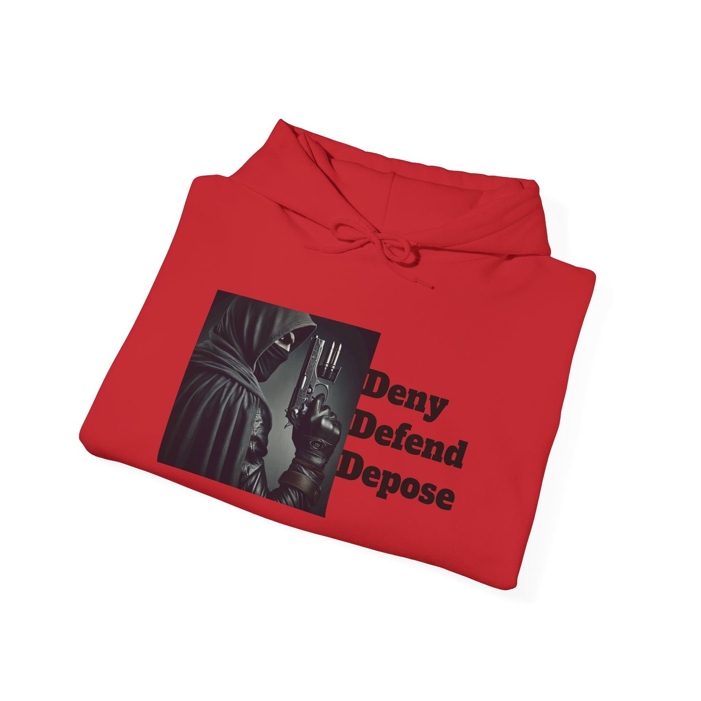 Healthcare System Reform Hoodie - Deny, Defend, Depose Design