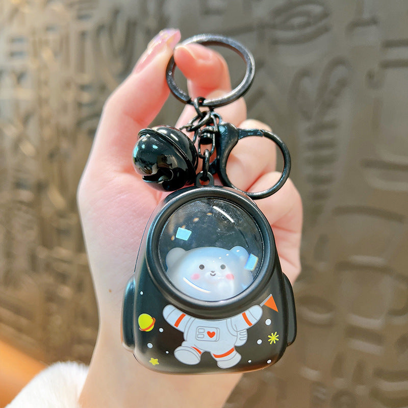 Cute Cat-stronaut lightup key chain