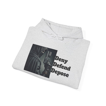 Healthcare System Reform Hoodie - Deny, Defend, Depose Design