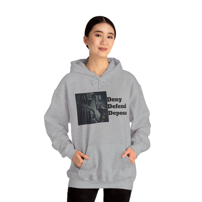 Healthcare System Reform Hoodie - Deny, Defend, Depose Design