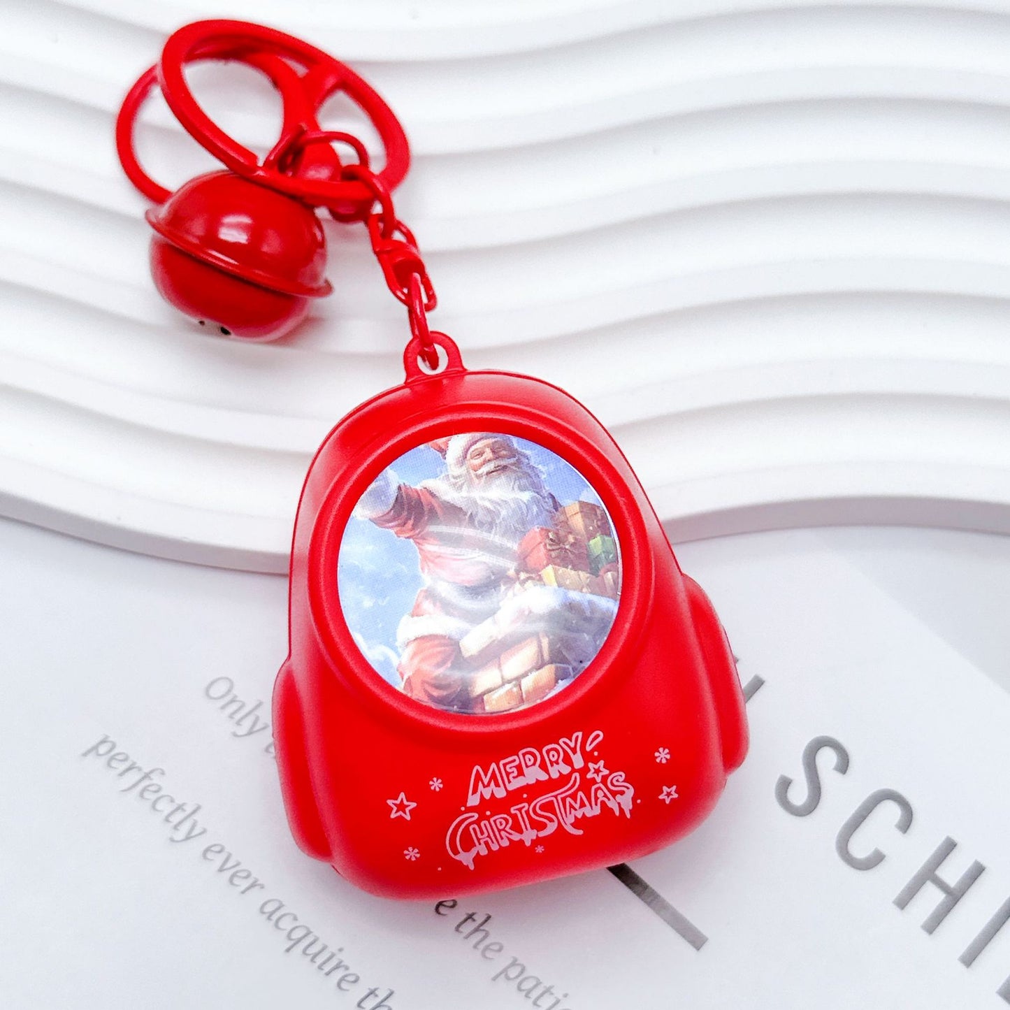 Cute Cat-stronaut lightup key chain