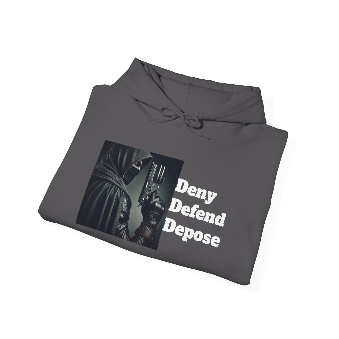 Healthcare System Reform Hoodie - Deny, Defend, Depose Design