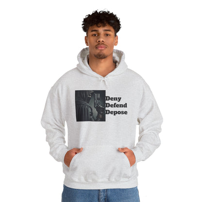 Healthcare System Reform Hoodie - Deny, Defend, Depose Design