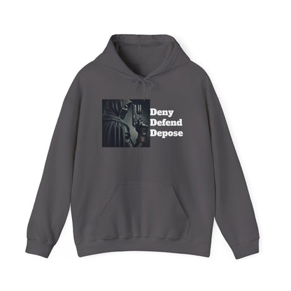 Healthcare System Reform Hoodie - Deny, Defend, Depose Design