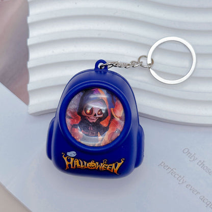 Cute Cat-stronaut lightup key chain