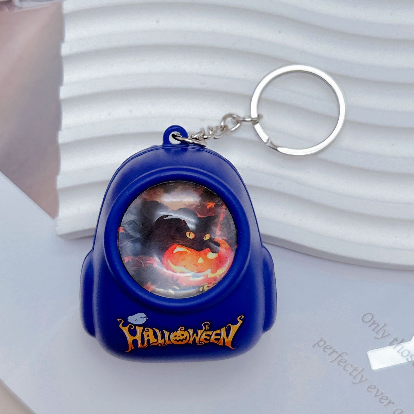 Cute Cat-stronaut lightup key chain