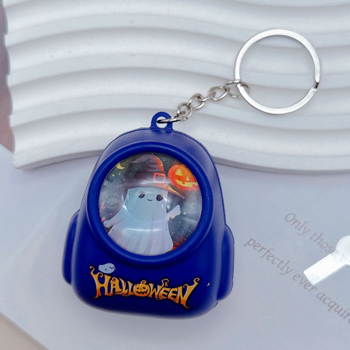 Cute Cat-stronaut lightup key chain