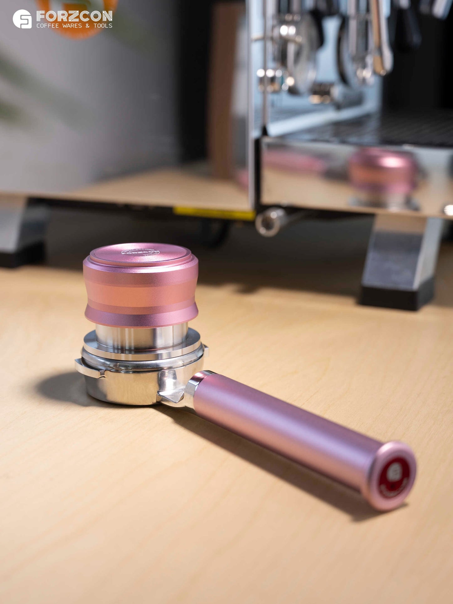 Forzcon Matt Pink automatic Tamper