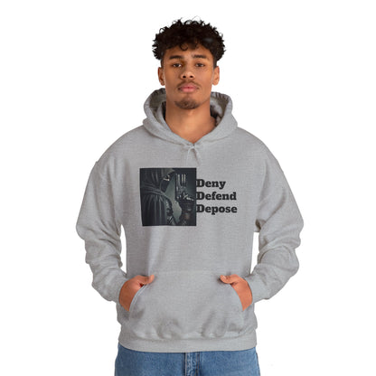 Healthcare System Reform Hoodie - Deny, Defend, Depose Design