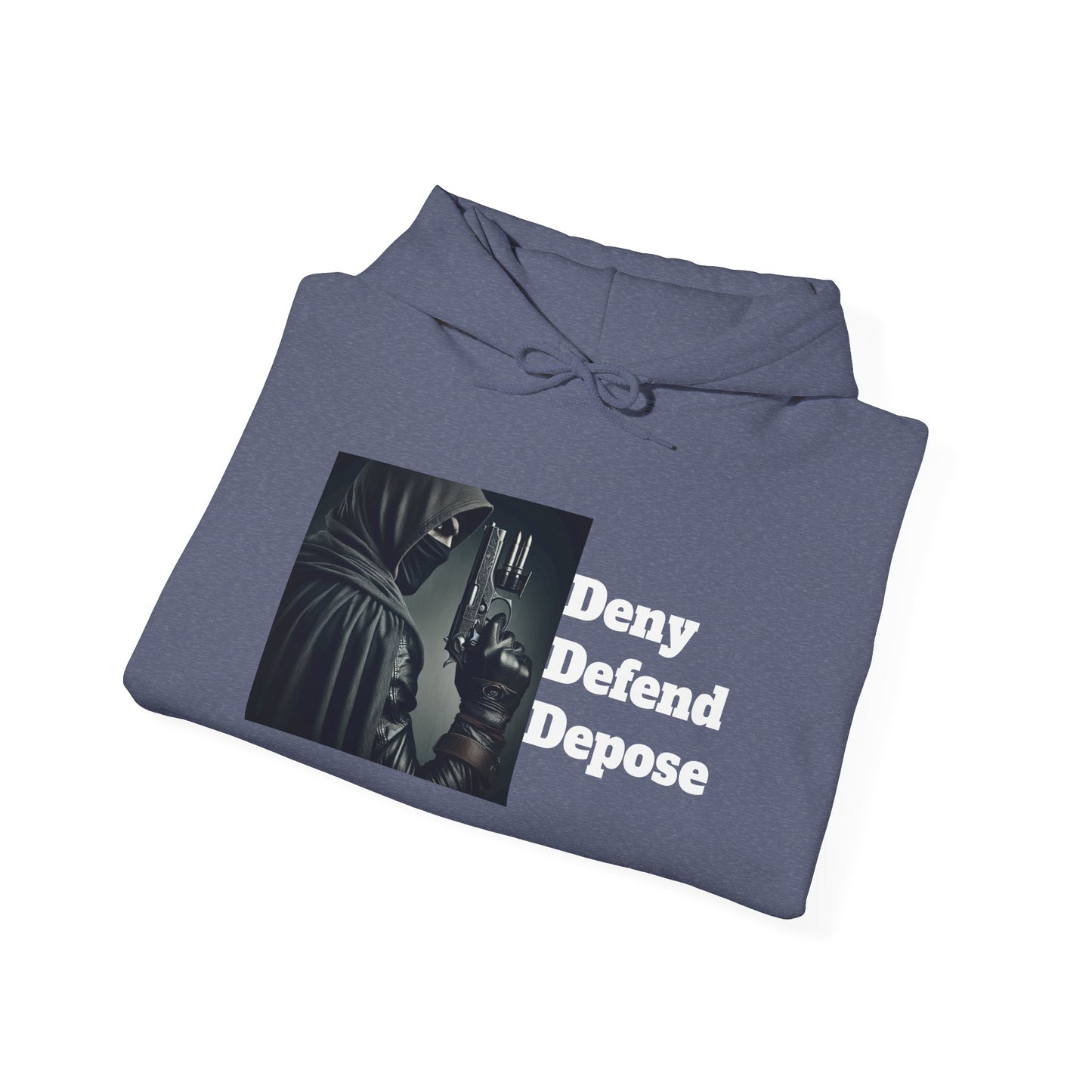 Healthcare System Reform Hoodie - Deny, Defend, Depose Design