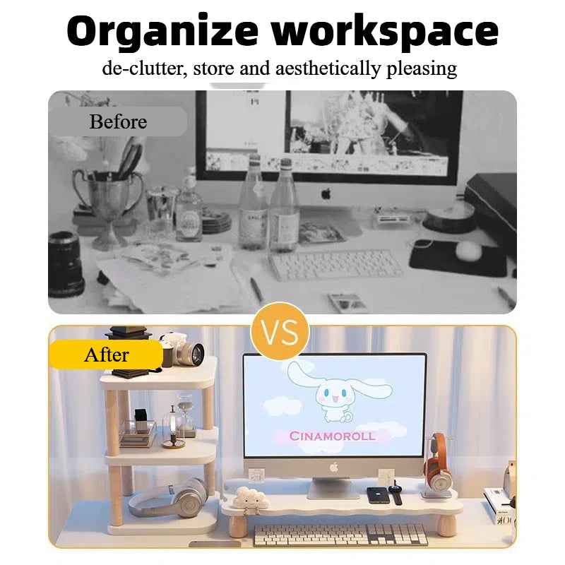 Kawaii Cloud monitor Riser and Storage rack