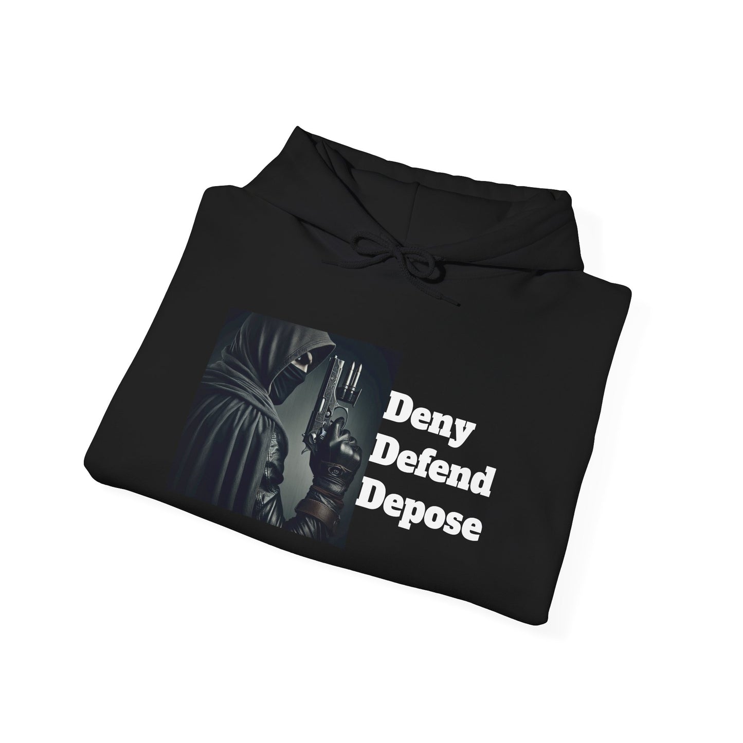 Healthcare System Reform Hoodie - Deny, Defend, Depose Design