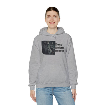 Healthcare System Reform Hoodie - Deny, Defend, Depose Design