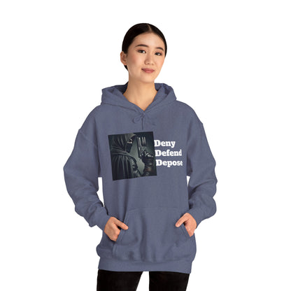 Healthcare System Reform Hoodie - Deny, Defend, Depose Design