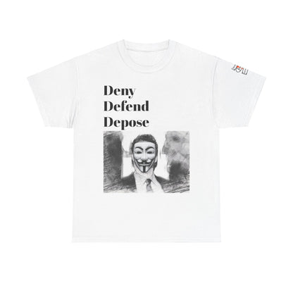 Activist T-Shirt Deny Defend Depose Troubled American Healthcare System Wake Up