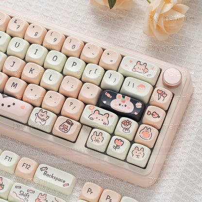 Sugar Cube PBT pink & black keycap