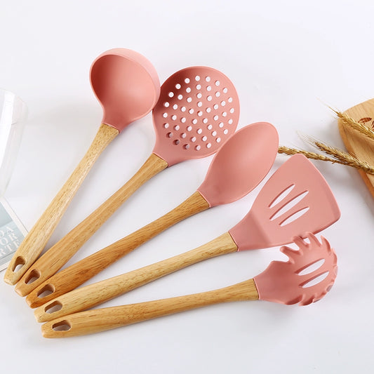 Oakwood Cute Pink silicon kitchen utensils