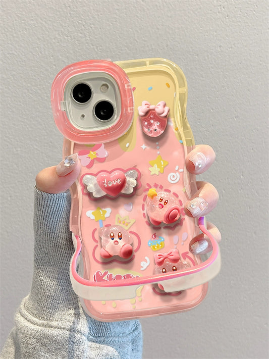 Kawaii Pink shock resistant Iphone case for iphone 15 & 16