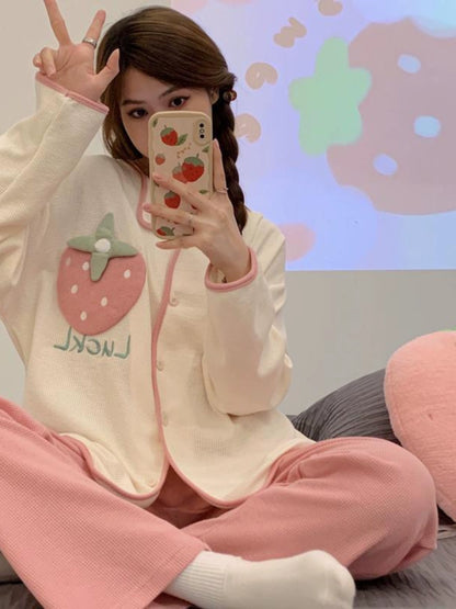 Plus Size Ladies cute strawberry Pajamas