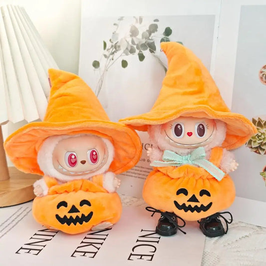 Labubu Halloween Pumpkin Witch Party Doll cloth