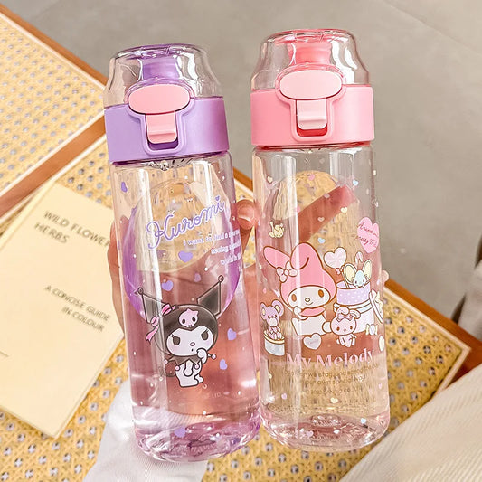 Adorable Sanrio Cinnamoroll Kuromi Water Bottle