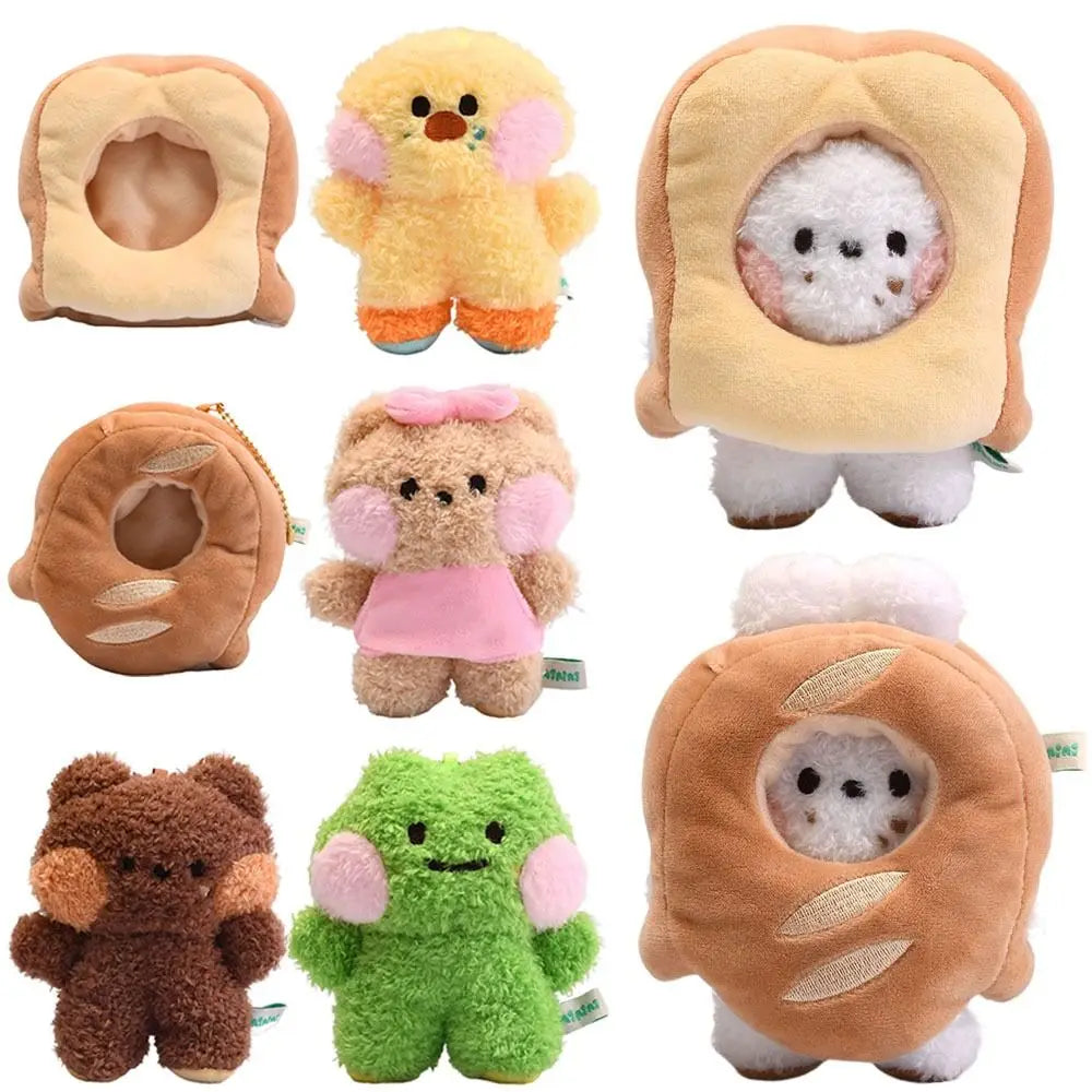 4" Cartoon plush doll Bread Series