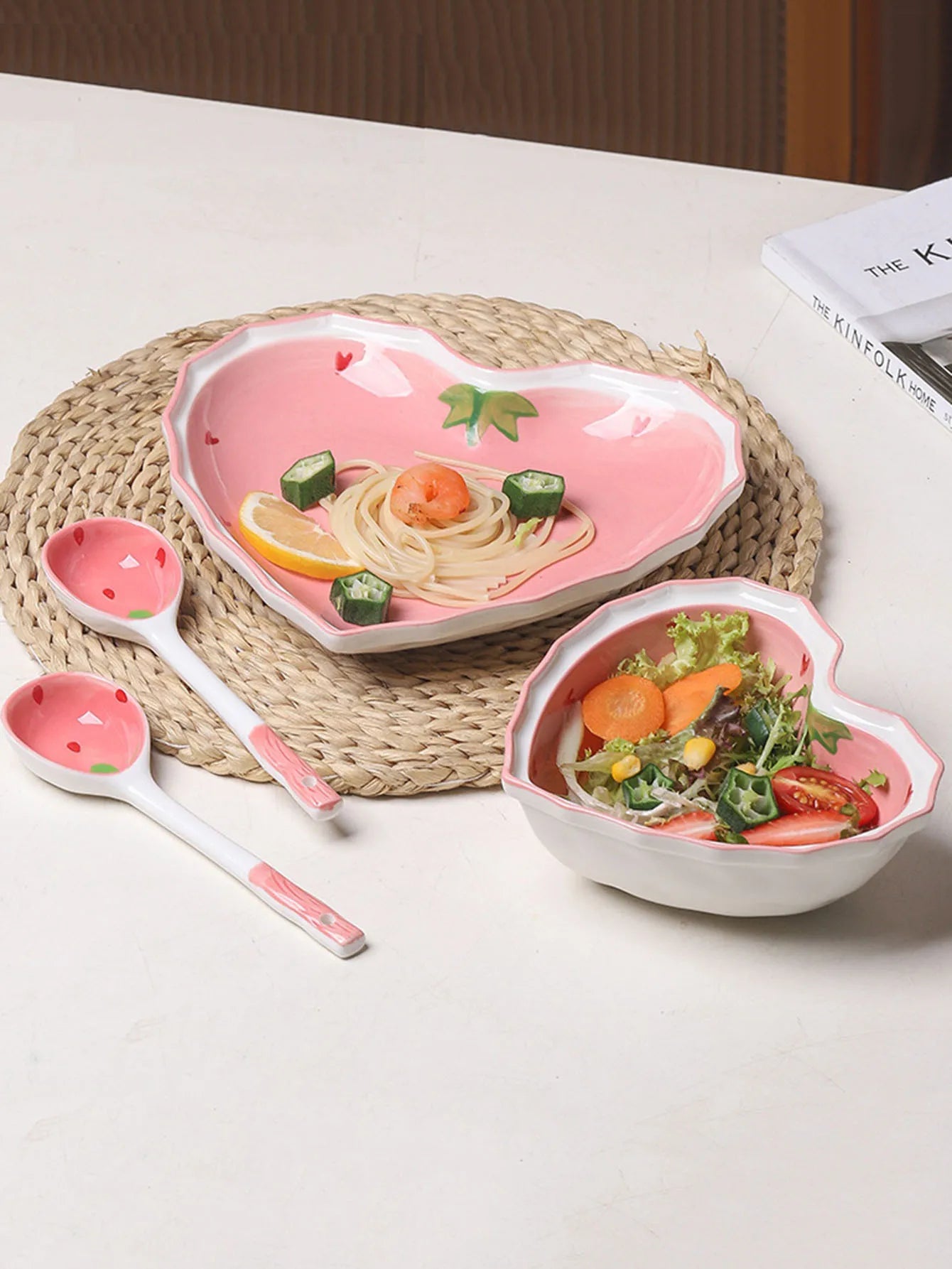 Kawaii Japanese Strawberry spoon and bowl set