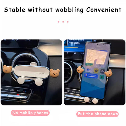 Kawaii vehicle cell phone mount