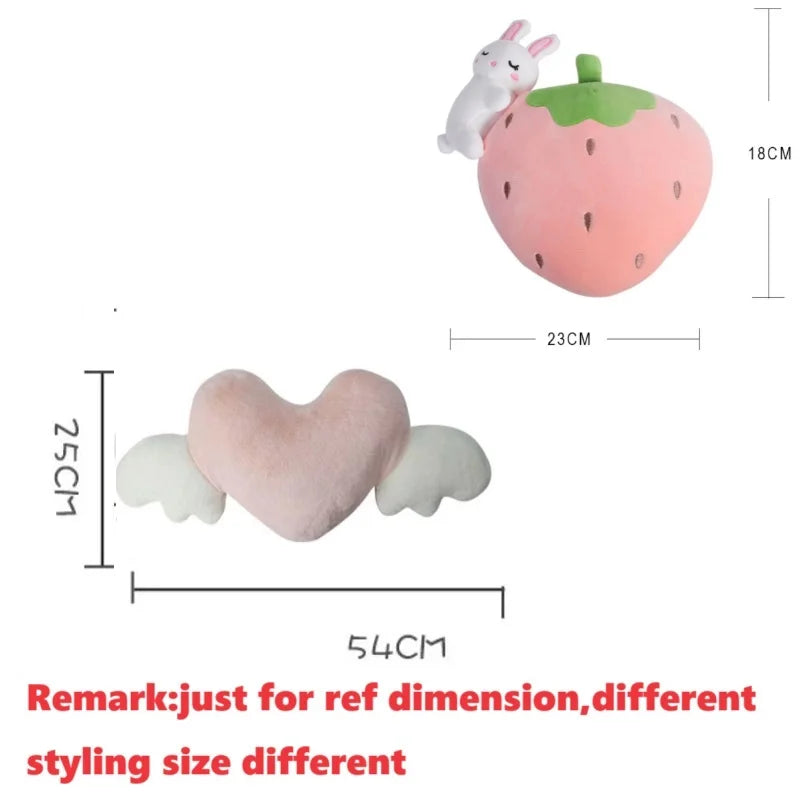 Kawaii Pink heart Headrest Cushions