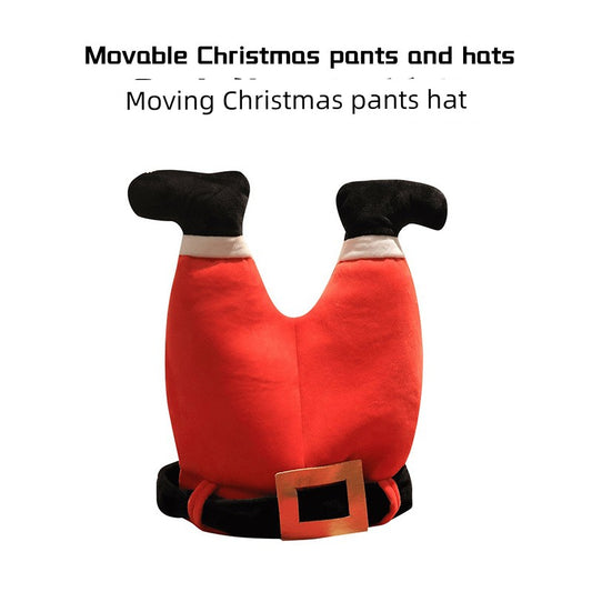 electric Kicking Santa Claus Party Hat