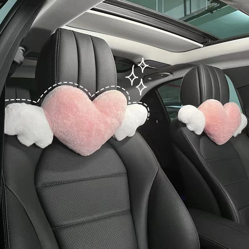 Kawaii Pink heart Headrest Cushions