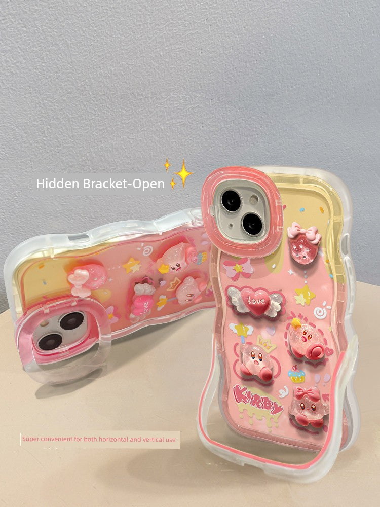 Kawaii Pink shock resistant Iphone case for iphone 15 & 16