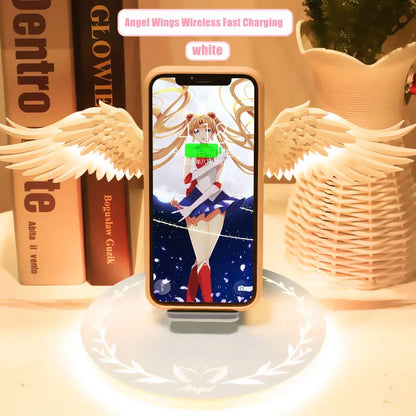 LED Angel Wing 10W wireless charger for Iphone