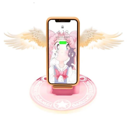 LED Angel Wing 10W wireless charger for Iphone