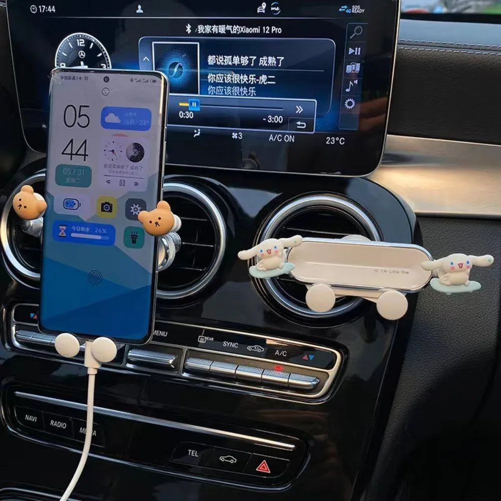 Kawaii vehicle cell phone mount