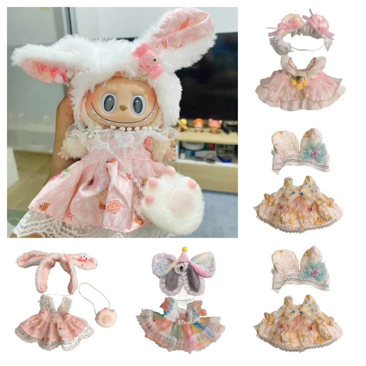 Lolita dress for Labubu vinyl dolls