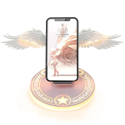 LED Angel Wing 10W wireless charger for Iphone