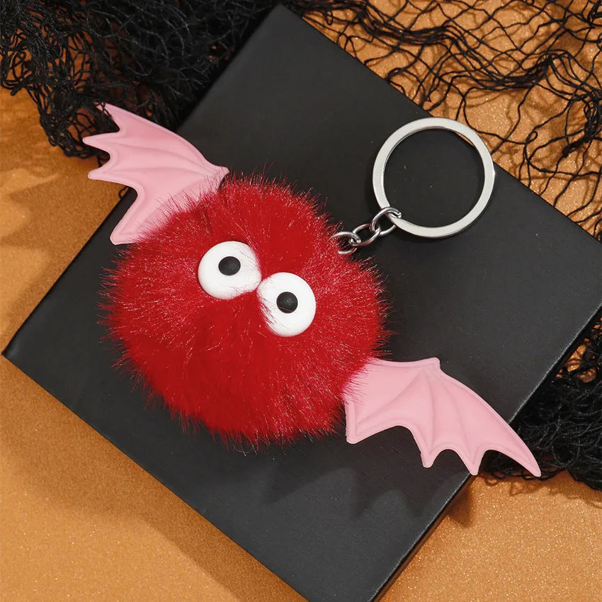 Cute Halloween Devil plush pendant keychain