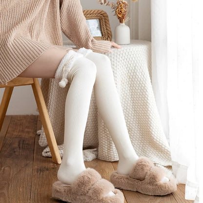 Kawaii Soft winter Lolita Knee high stockings